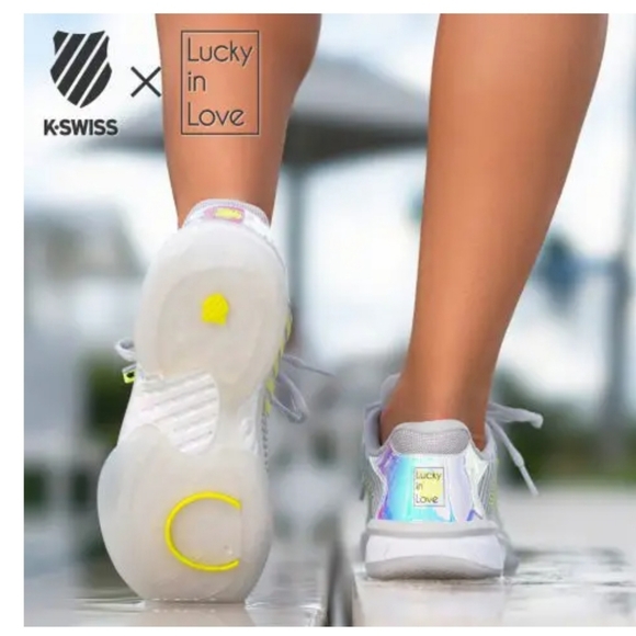 NWOT Lucky in Love x K Swiss tennis shoes, size 6.5 - Picture 1 of 7